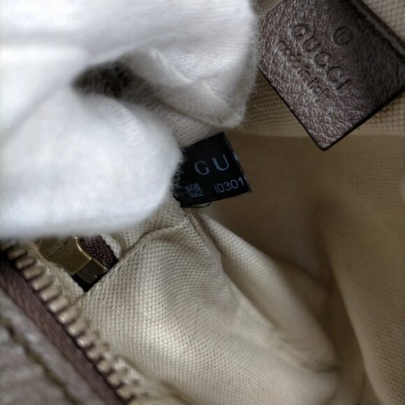 Gucci Hand Bag Sherry Line Brown PVC 849-082125 - Picture 11 of 13